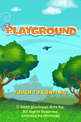 EA Playground (USA) (En,Fr,De,Es,It) screen shot title